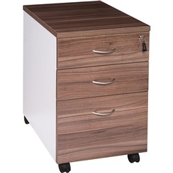 OM Premier Mobile Pedestal 2 Drawer 1 File 468W x 510D x 685mmH Casnan And White