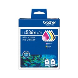 Brother LC536XL Ink Cartridge Value Pack CMYBK
