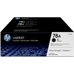 HP 78A LaserJet Toner Cartridge Twin Pack Black CE278AD