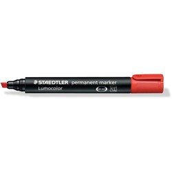 Staedtler 350 Lumocolor Permanent Marker Chisel 2-5mm Red