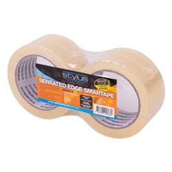 Nachi 0936 Hand Tearable Packaging Tape 48mm x 50m Clear Pack of 2