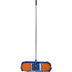 Cleanlink Chenille Dust Mop With Aluminium Handle 135cm Blue