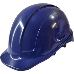 Maxisafe Vented Hard Hat Sliplock Harness Blue