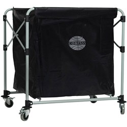 Compass Laundry Cart Collapsible With Bag 610W x 840D x 890mmH Black
